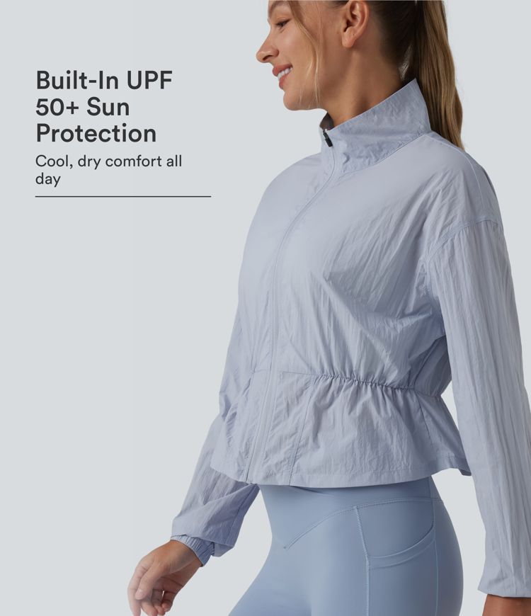 Chaqueta de camping con cuello alto y mangas largas - UPF50+ Chaqueta de camping con cuello alto y mangas largas - UPF50+