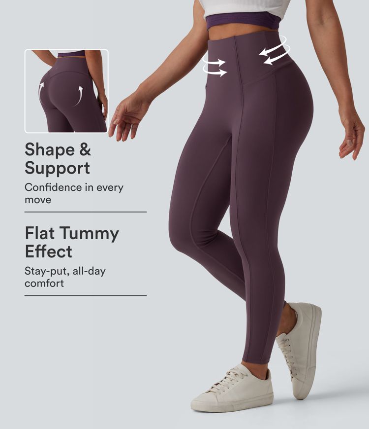 DayStretch High Waisted Tummy Control 7/8 Casual Leggings with Pockets DayStretch High Waisted Tummy Control 7/8 Casual Leggings with Pockets