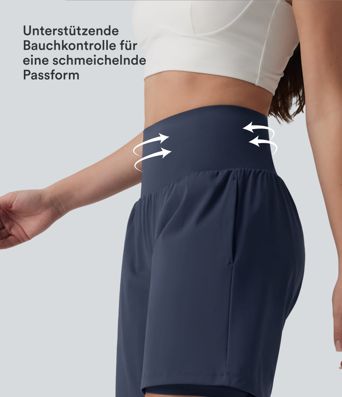 Softlyzero™ Airy - 2-in-1 Yoga-Shorts mit superhohem Bund, mehreren Taschen, Bauchkontrolle und Cool-Touch - 17,8 cm Softlyzero™ Airy - 2-in-1 Yoga-Shorts mit superhohem Bund, mehreren Taschen, Bauchkontrolle und Cool-Touch - 17,8 cm