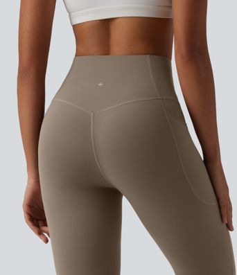 Halara UltraSculpt™ - Flare-Yoga-Leggings mit hohem Bund, Seitentaschen und Bauchkontrolle