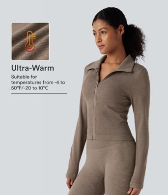 OneForm Seamless Flow Zipper Long Sleeve Yoga Warming Jacket