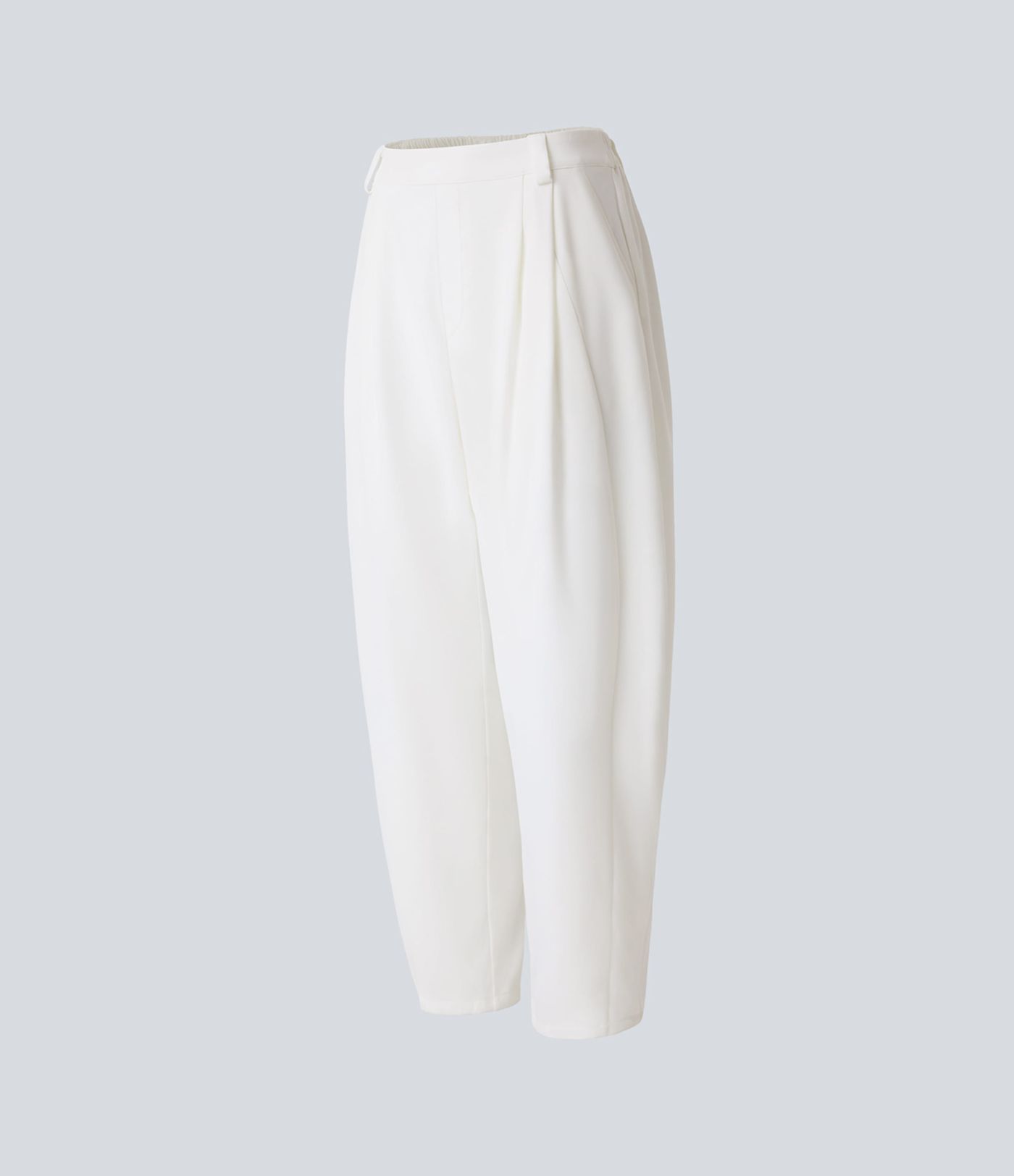 Mid Rise Pocket Barrel Leg Work Trousers Mid Rise Pocket Barrel Leg Work Trousers