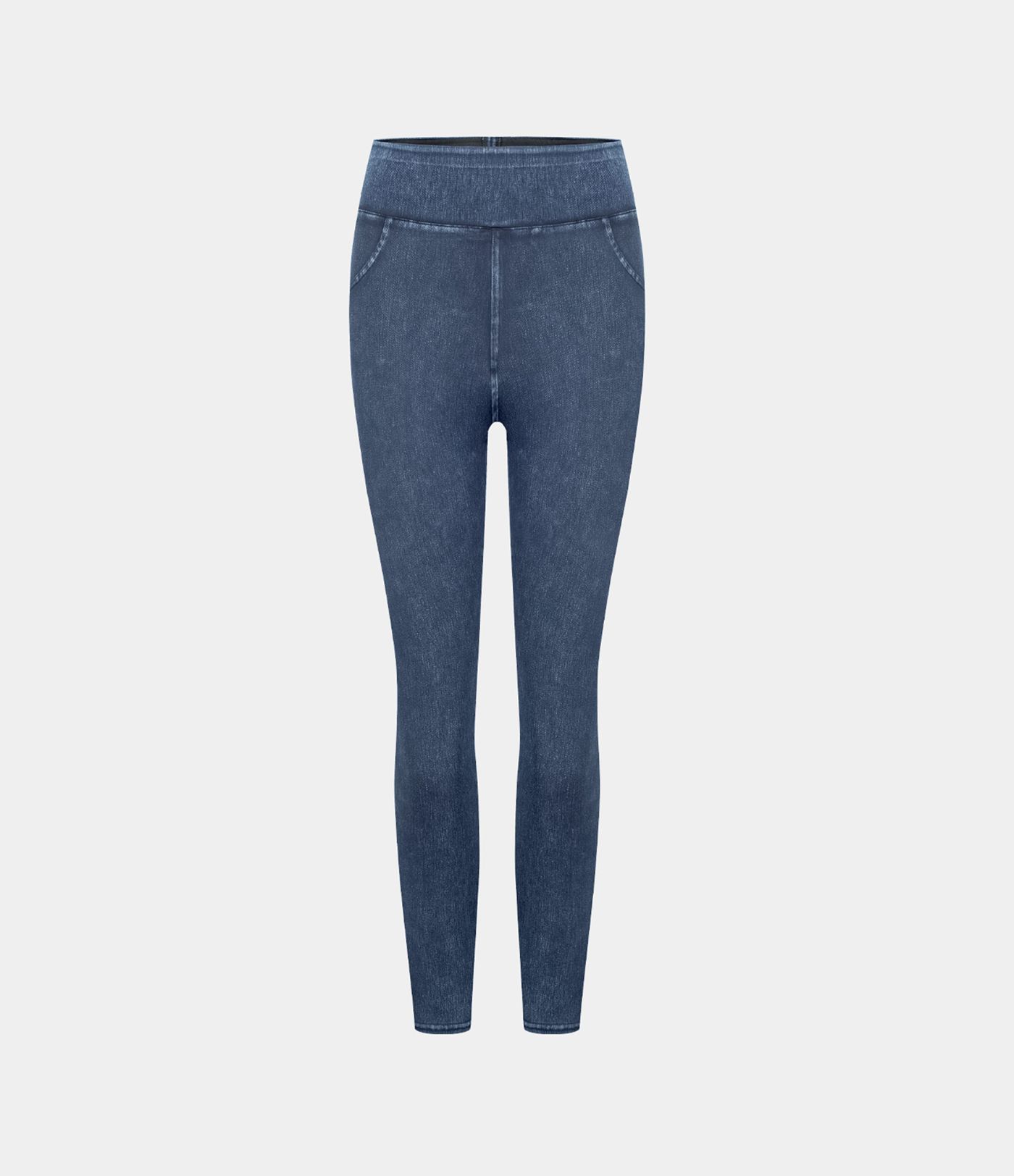 Halara Flex™ High Waisted Pocket Denim Capri Casual Leggings Halara Flex™ High Waisted Pocket Denim Capri Casual Leggings