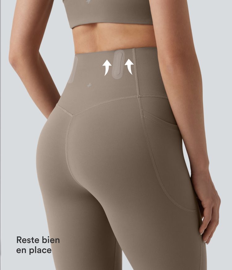 Legging 7/8 de yoga taille haute gainant sculptant anti-roulottage Halara UltraSculpt™ avec poches
