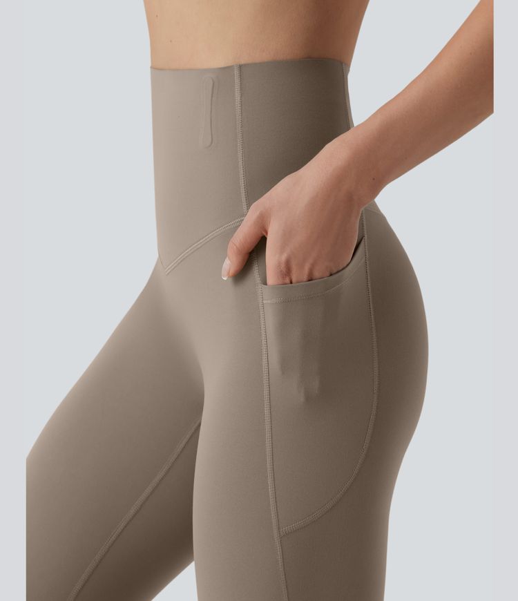 Legging 7/8 de yoga taille haute gainant sculptant anti-roulottage Halara UltraSculpt™ avec poches