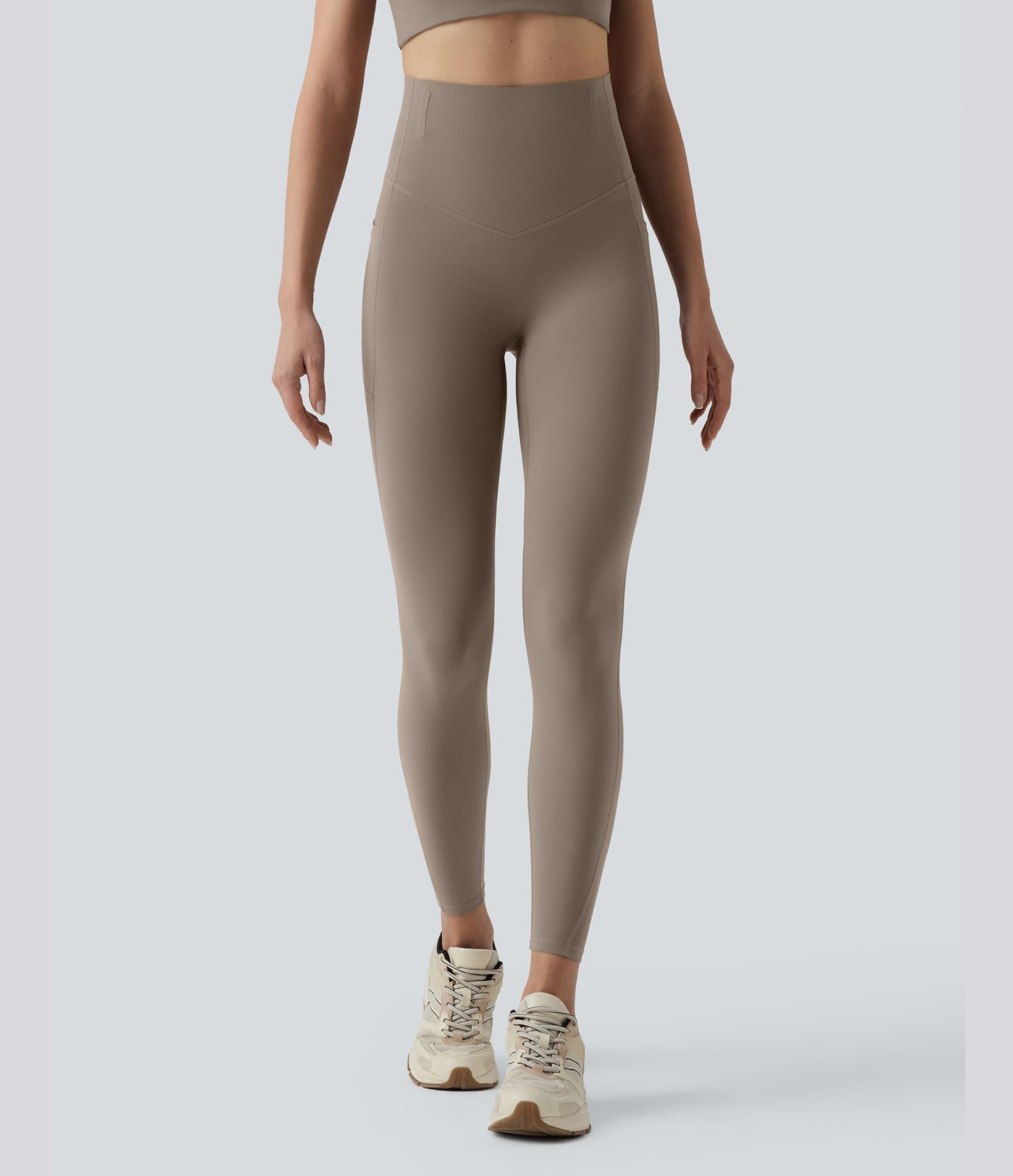 Legging 7/8 de yoga taille haute gainant sculptant anti-roulottage Halara UltraSculpt™ avec poches