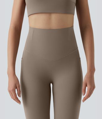 Legging 7/8 de yoga taille haute gainant sculptant anti-roulottage Halara UltraSculpt™ avec poches