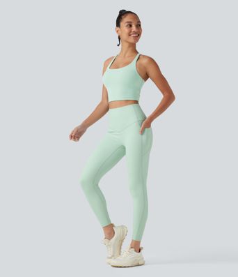 Halara UltraSculpt™ High Waisted Tummy Control Shaping Workout Leggings with Pockets
