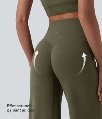SoftlyZero™ Pantalon yoga coupe droite gainant taille haute à fronces - UPF50+ SoftlyZero™ Pantalon yoga coupe droite gainant taille haute à fronces - UPF50+