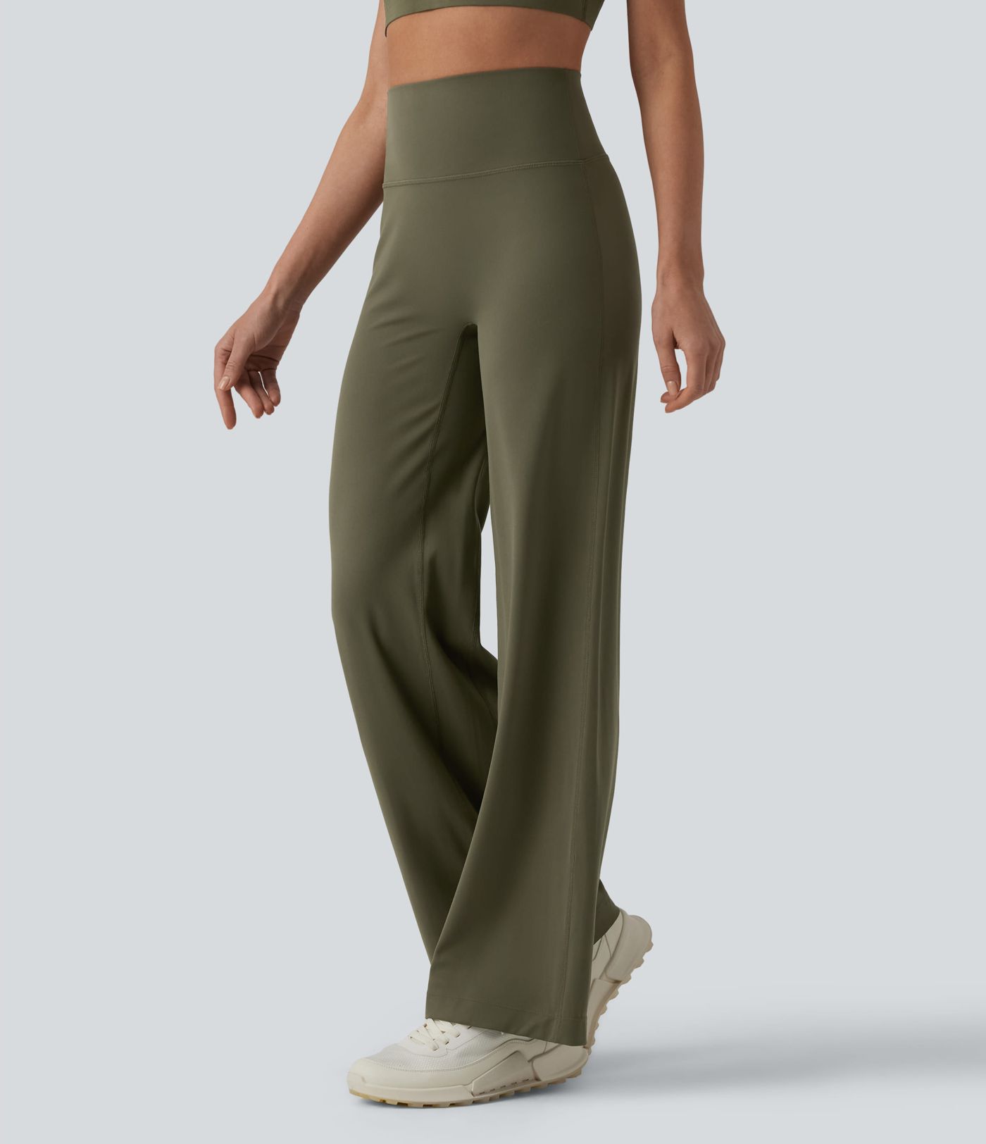 SoftlyZero™ Pantalon yoga coupe droite gainant taille haute à fronces - UPF50+ SoftlyZero™ Pantalon yoga coupe droite gainant taille haute à fronces - UPF50+