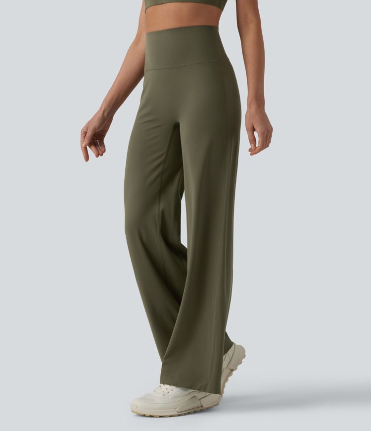 SoftlyZero™ Pantalon yoga coupe droite gainant taille haute à fronces - UPF50+ SoftlyZero™ Pantalon yoga coupe droite gainant taille haute à fronces - UPF50+