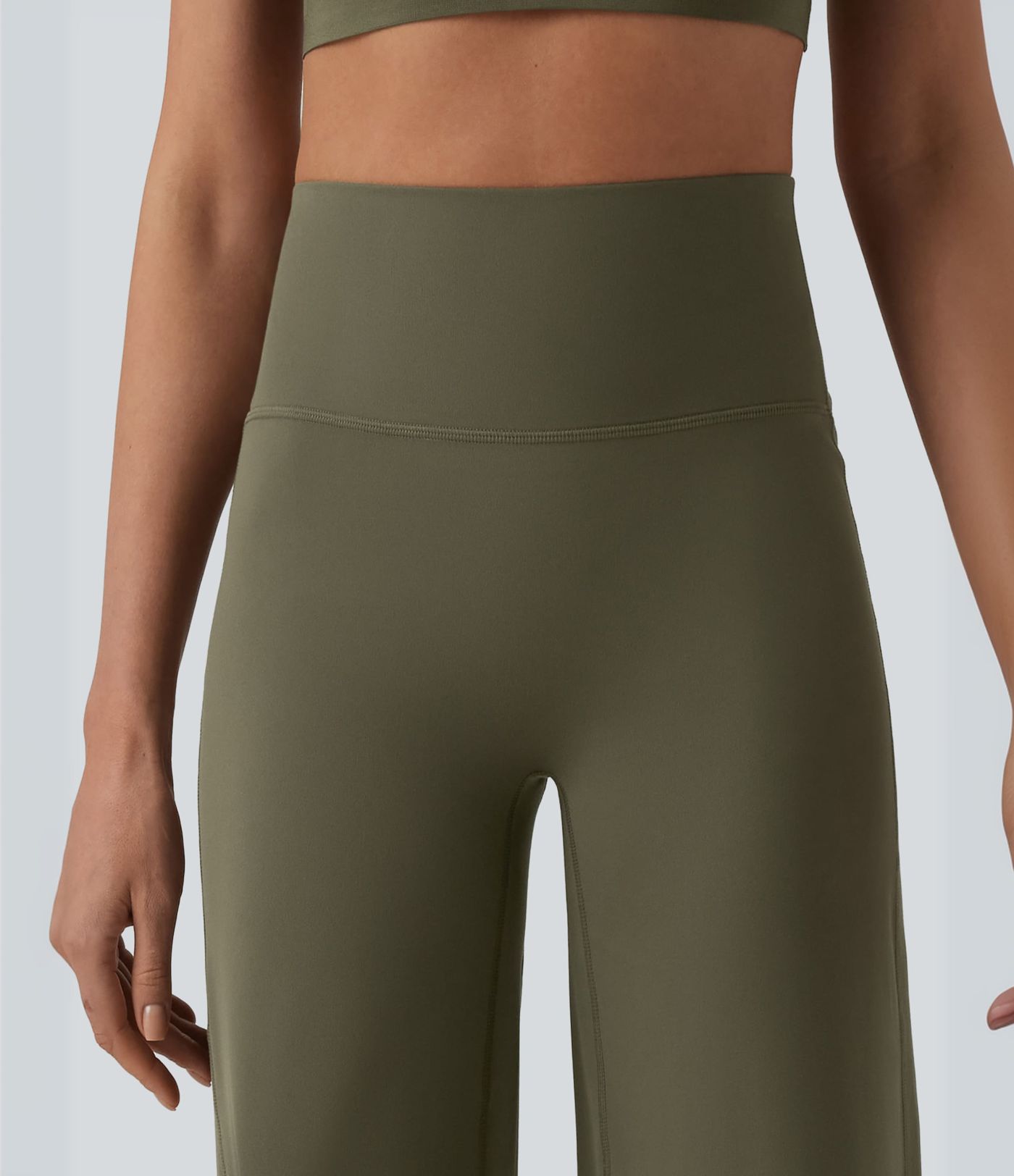 SoftlyZero™ Pantalon yoga coupe droite gainant taille haute à fronces - UPF50+ SoftlyZero™ Pantalon yoga coupe droite gainant taille haute à fronces - UPF50+