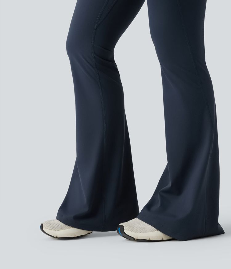 Halara UltraSculpt™ Legging yoga évasé gainant push-up taille haute à fronces avec poches Halara UltraSculpt™ Legging yoga évasé gainant push-up taille haute à fronces avec poches