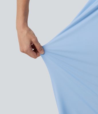 Lässige Hose mit hohem Bund, Seitentaschen, Kordelzug, Cool-Touch und weitem Bein - UPF50+ Lässige Hose mit hohem Bund, Seitentaschen, Kordelzug, Cool-Touch und weitem Bein - UPF50+