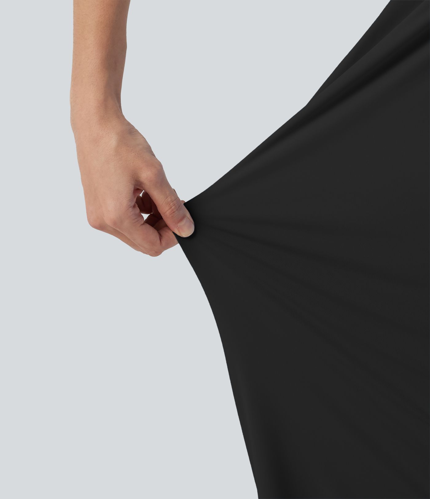 Lässige Hose mit hohem Bund, Kordelzug, weitem Bein, kühlendem Griff und Taschen – UPF50+