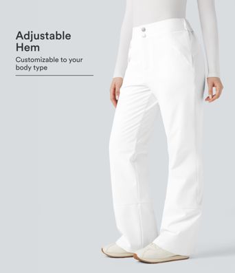 High Waisted Warming Hiking Bootcut Pants with Pockets High Waisted Warming Hiking Bootcut Pants with Pockets