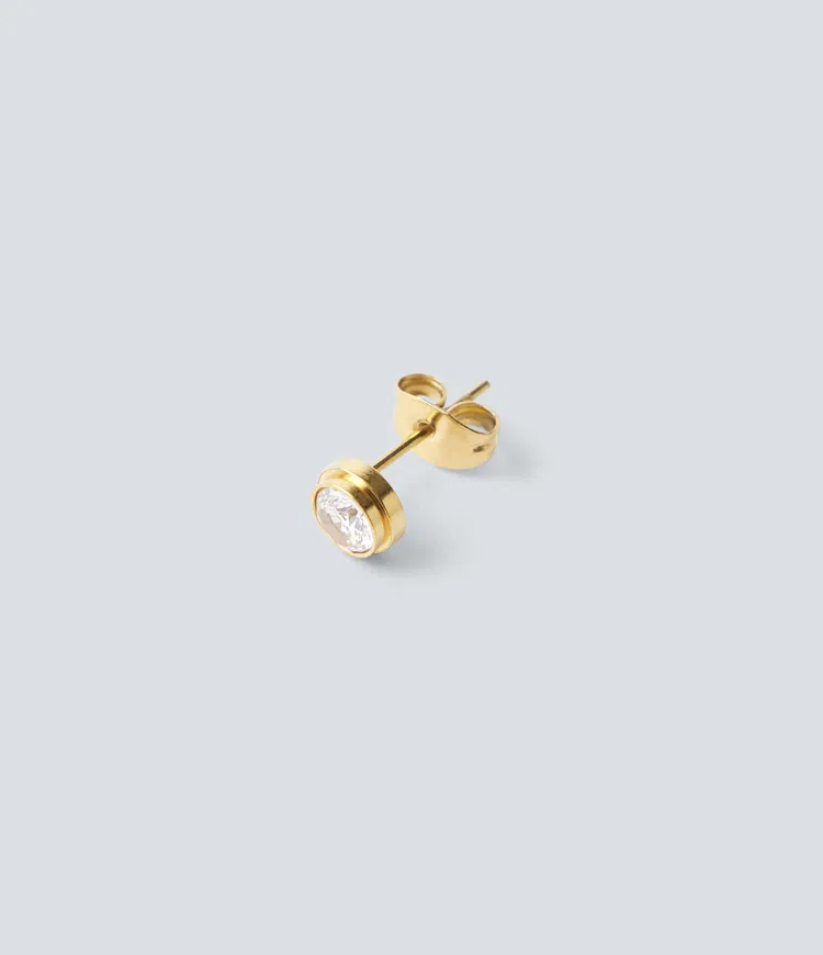 Gold Rhinestone Earrings / 2