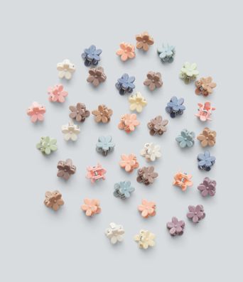 Mini Floral Claw Clips 40 Pcs