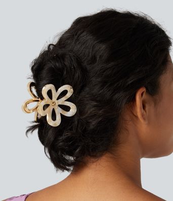 Haarklem met bloemen