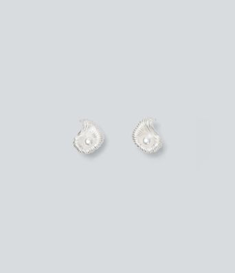 Shell-Shaped Faux Pearl Earrings