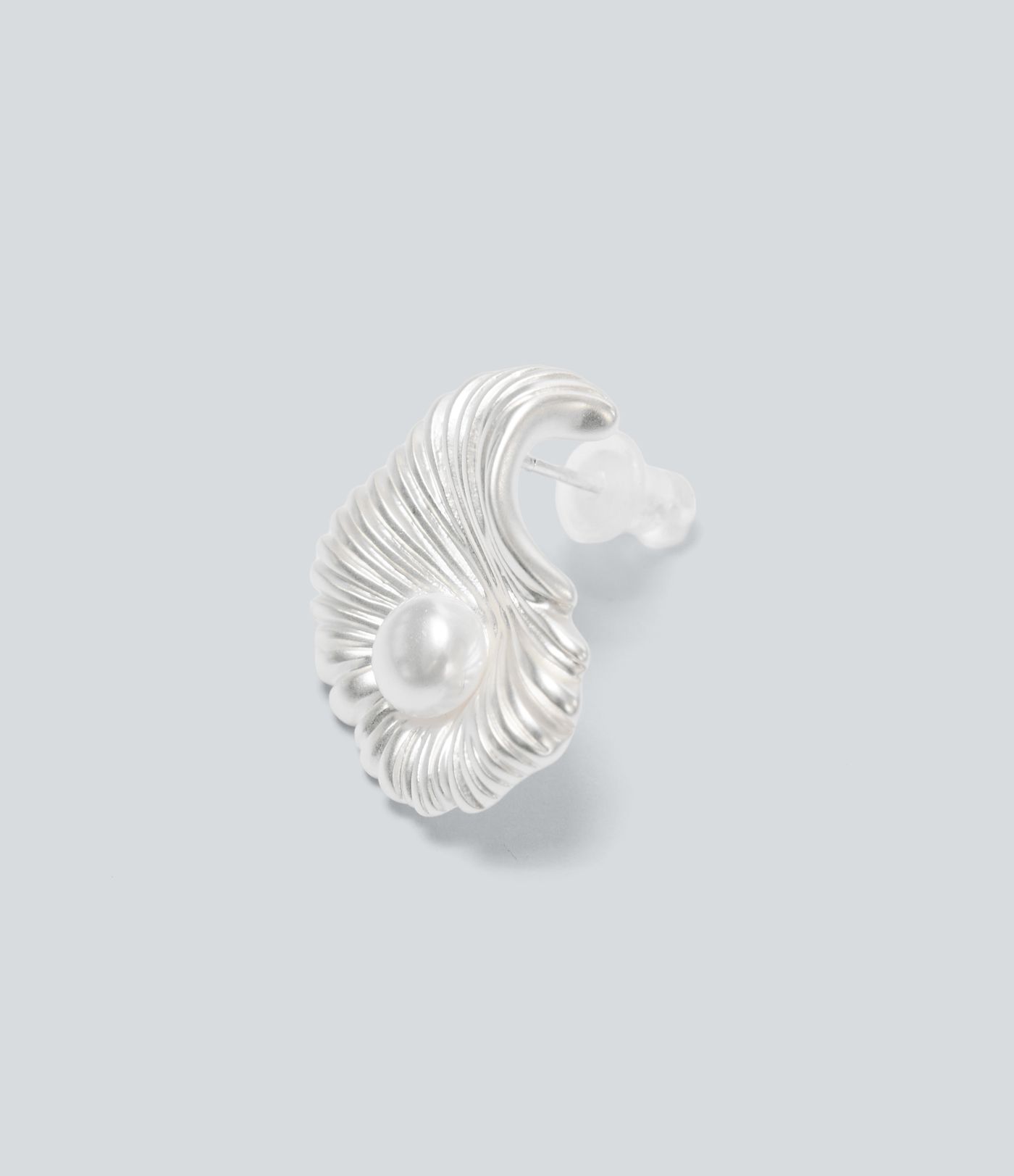 Shell-Shaped Faux Pearl Earrings