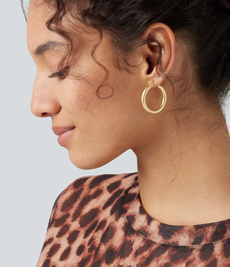 Copper Hoop Earrings