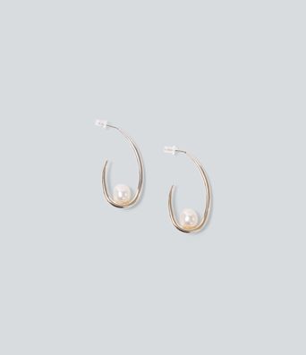 Geo Pearl Earrings