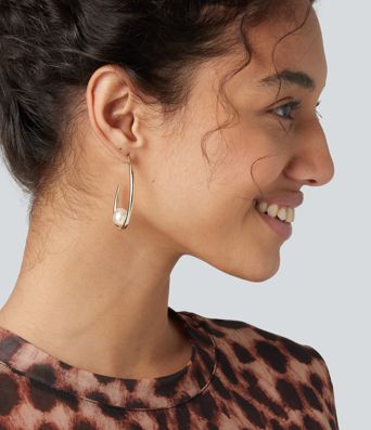 Geo Pearl Earrings