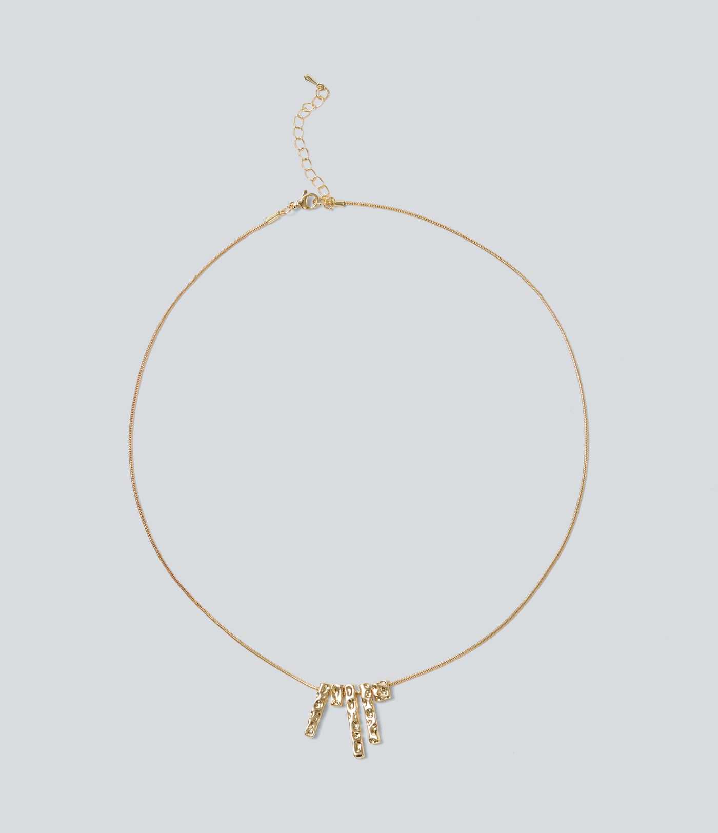 Alloy Irregular Rectangular Pendant Necklace Alloy Irregular Rectangular Pendant Necklace
