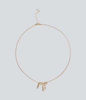 Alloy Irregular Rectangular Pendant Necklace Alloy Irregular Rectangular Pendant Necklace