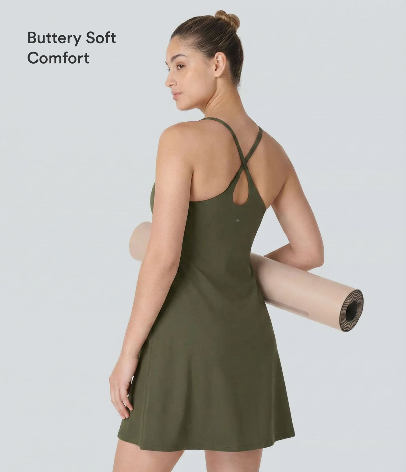 Softlyzero™ Plush Backless Active Dress-Longer Length-Easy Peezy Edition