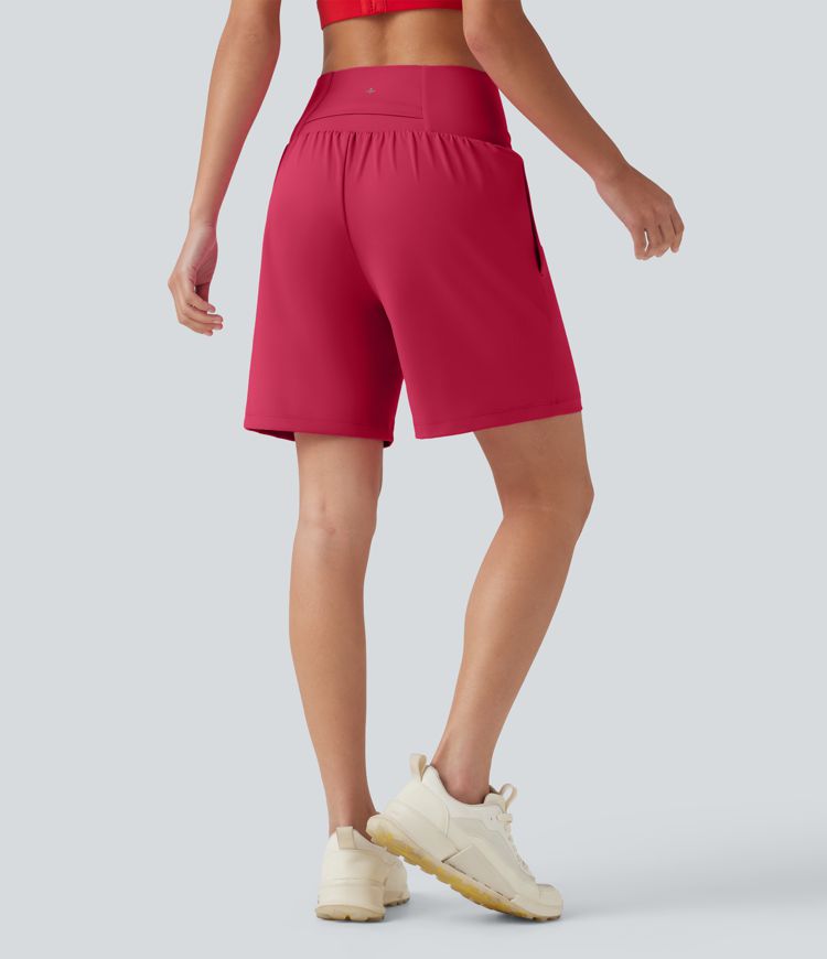 SoftlyZero™ Airy - 2-in-1 Yoga-Shorts mit hohem Crossover-Bund, mehreren Taschen und Cool-Touch - 17,8 cm SoftlyZero™ Airy - 2-in-1 Yoga-Shorts mit hohem Crossover-Bund, mehreren Taschen und Cool-Touch - 17,8 cm