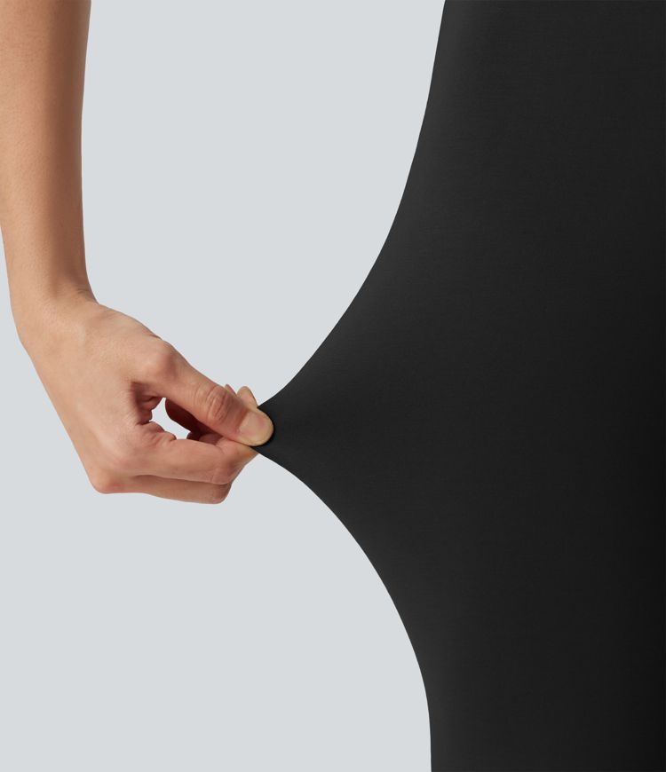Halara Flex™ High-waisted Cropped Work Flare Pants with Pockets Halara Flex™ High-waisted Cropped Work Flare Pants with Pockets