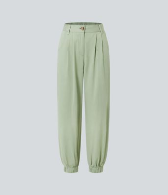 Mid Rise Casual Joggers with Pockets Mid Rise Casual Joggers with Pockets