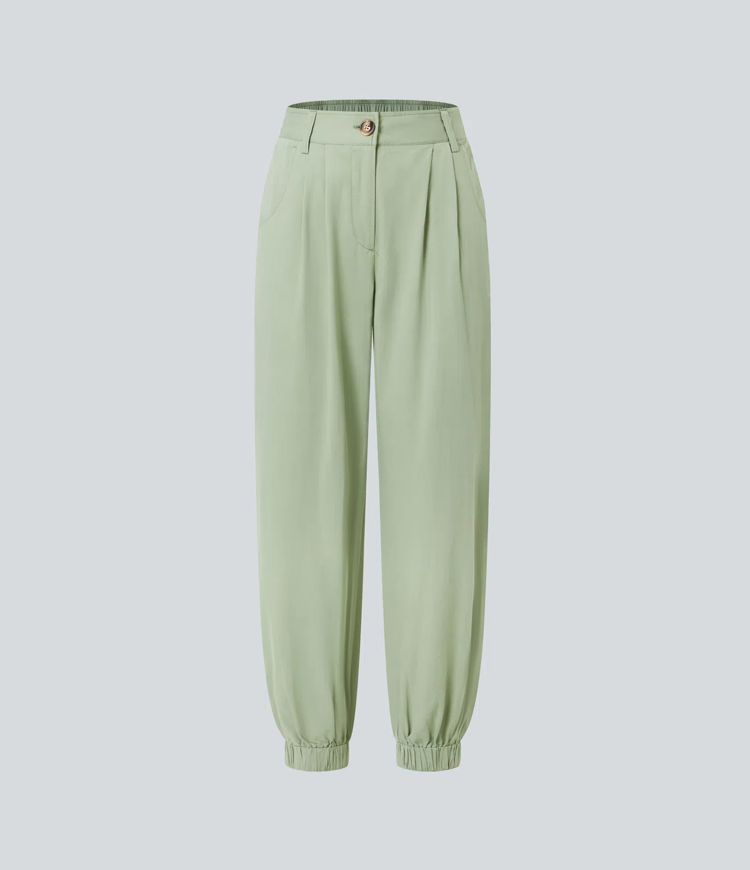 Mid Rise Casual Joggers with Pockets Mid Rise Casual Joggers with Pockets