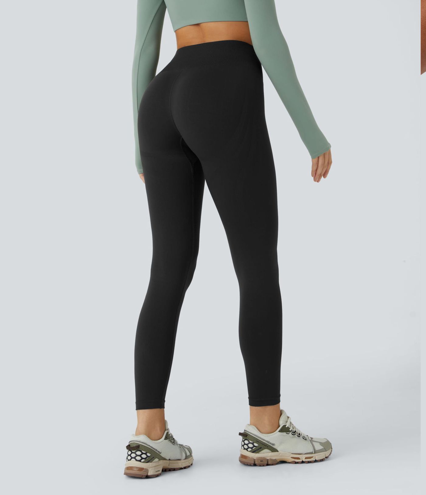 OneForm Seamless Flow Mid Rise Tummy Control Butt Lifting Yoga Leggings OneForm Seamless Flow Mid Rise Tummy Control Butt Lifting Yoga Leggings