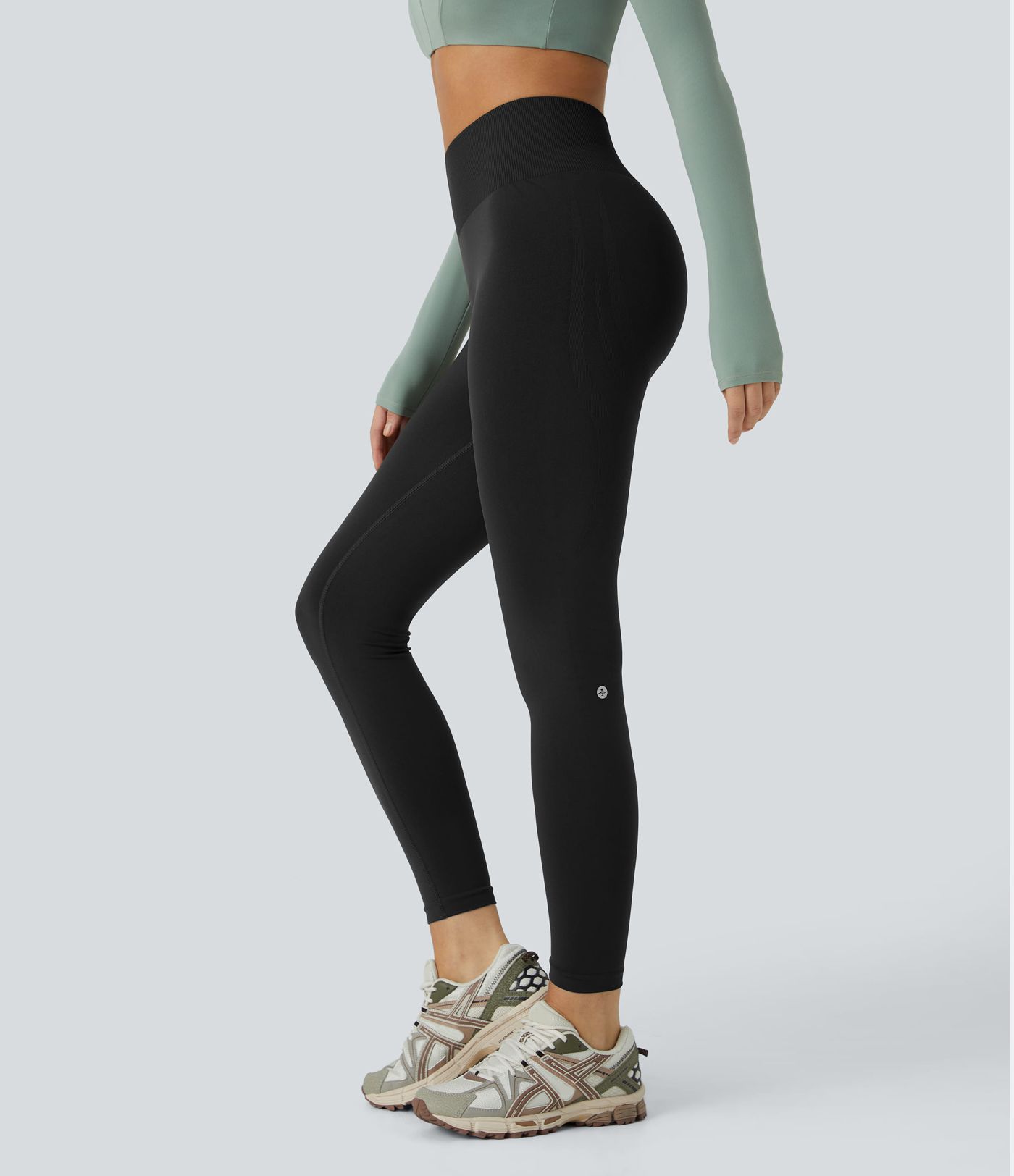 OneForm Seamless Flow Mid Rise Tummy Control Butt Lifting Yoga Leggings OneForm Seamless Flow Mid Rise Tummy Control Butt Lifting Yoga Leggings