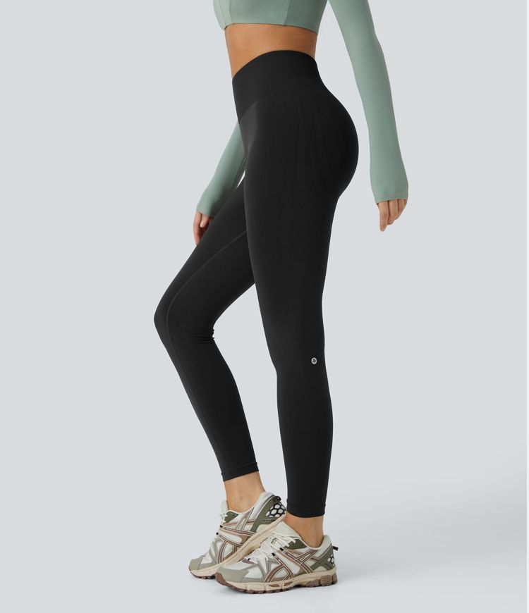 OneForm Seamless Flow Mid Rise Tummy Control Butt Lifting Yoga Leggings OneForm Seamless Flow Mid Rise Tummy Control Butt Lifting Yoga Leggings
