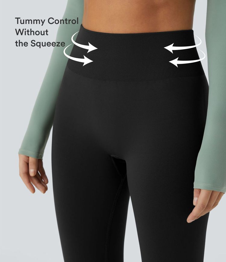 OneForm Seamless Flow Mid Rise Tummy Control Butt Lifting Yoga Leggings OneForm Seamless Flow Mid Rise Tummy Control Butt Lifting Yoga Leggings