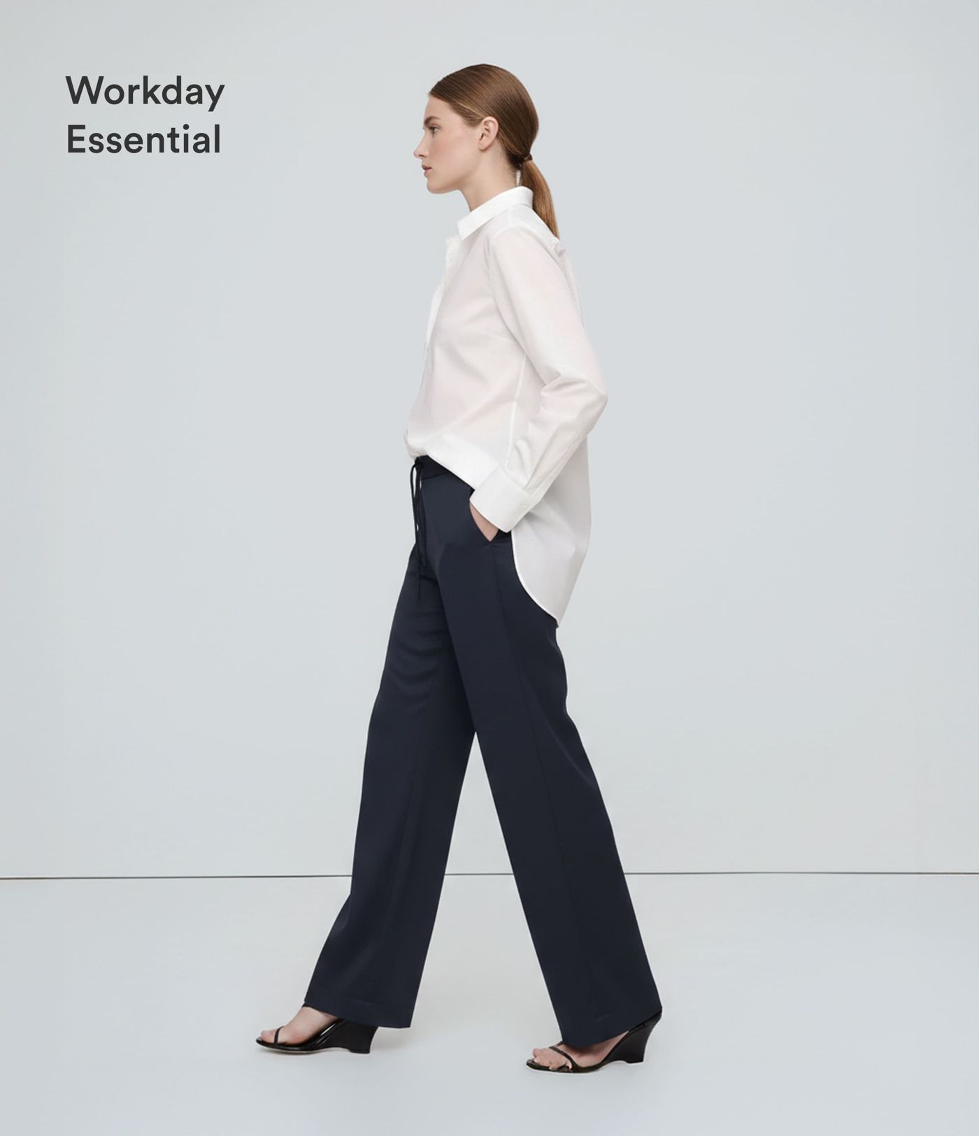 Halara Flex™ DayStretch Mid Rise Side Zipper Pocket Work Flared Trousers