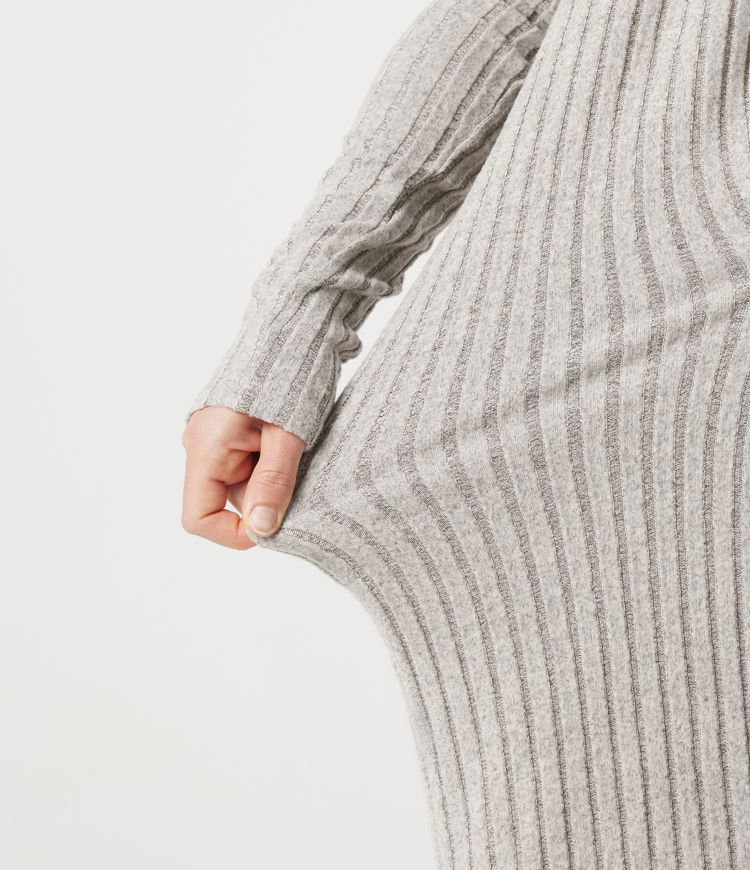 Manteau décontracté côtelé à manches longues avec fentes Manteau décontracté côtelé à manches longues avec fentes