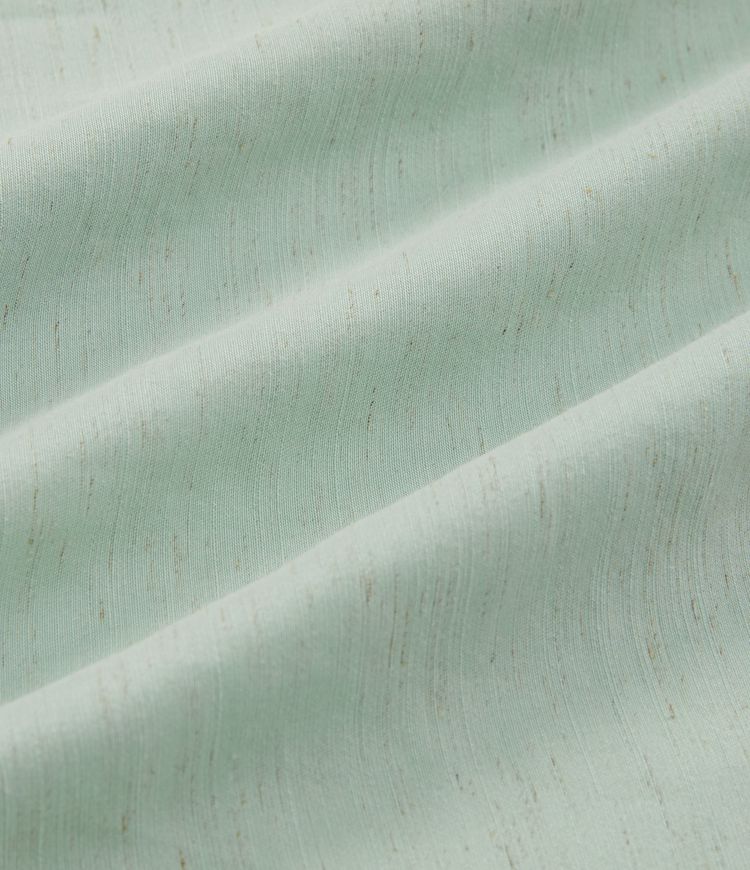 V Neck Short Sleeve Tie Back Midi Casual Linen-Blend Flowy Dress with Pockets