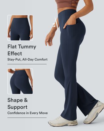 Halara UltraSculpt™ High Waisted Tummy Control Pocket Shaping Yoga Bootcut Leggings Halara UltraSculpt™ High Waisted Tummy Control Pocket Shaping Yoga Bootcut Leggings