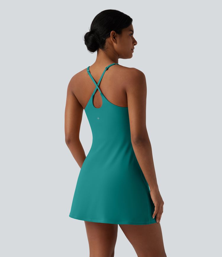 Softlyzero™ Plush - Aktivkleid mit Seitentaschen und Bauchkontrolle - Easy Peezy Edition