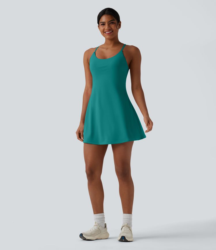 Softlyzero™ Plush - Aktivkleid mit Seitentaschen und Bauchkontrolle - Easy Peezy Edition