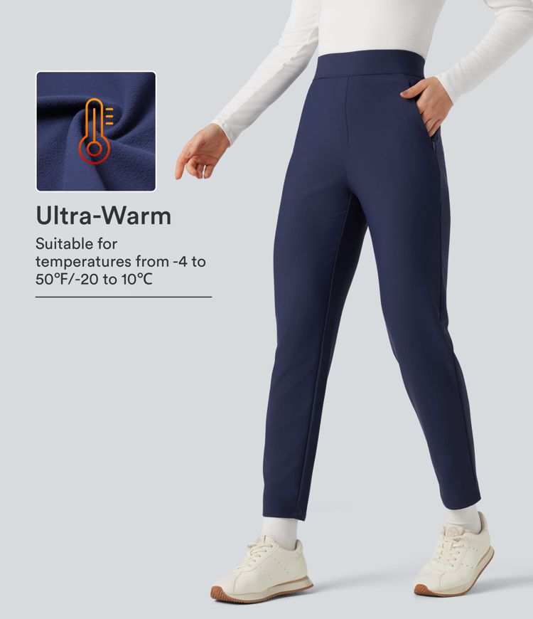 Durable Water Repellent Mid Rise Straight Leg Contrast Mesh Tennis Pants with Pockets Durable Water Repellent Mid Rise Straight Leg Contrast Mesh Tennis Pants with Pockets