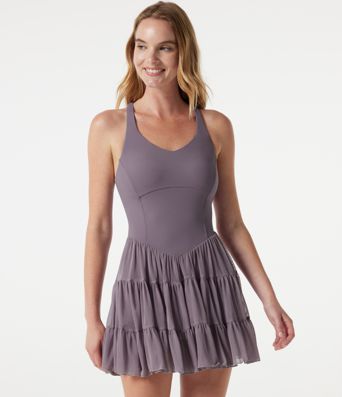 SoftlyZero™ Built-in Bra Contrast Mesh 2-in-1 Mini Dance Active Dress with Pockets-Easy Peezy Edition-UPF50+ SoftlyZero™ Built-in Bra Contrast Mesh 2-in-1 Mini Dance Active Dress with Pockets-Easy Peezy Edition-UPF50+