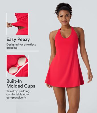 SoftlyZero™ Plush Molded Cups Dance Active Dress-Easy Peezy Edition