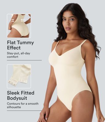 Nahtlose Passform Bauchkontrolle Druckknopfverschluss Lounge Formende Shapewear Body
