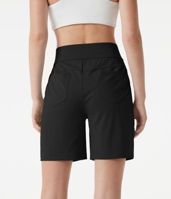 High Waisted Quick Dry Golf Shorts with Pockets 7''-Golf Tee-UPF40+